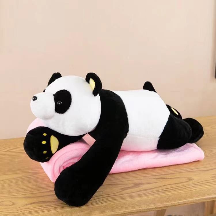 jucarie plus si patura panda roz jucarie si patura dinozaur verde trex