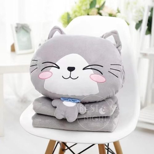 jucarie plus si patura pisica gri