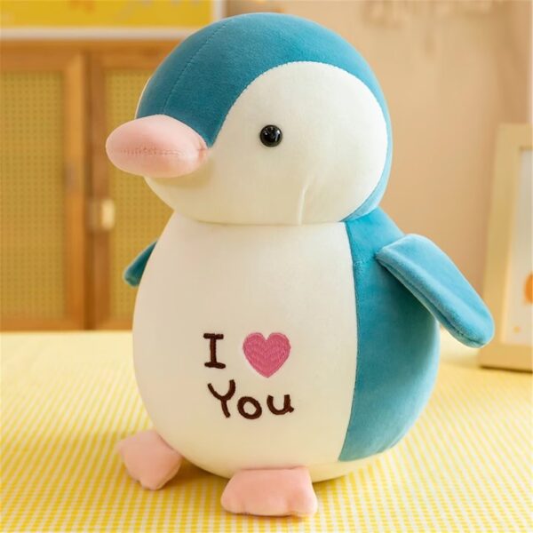 jucarie si patura cadou pinguin bleu