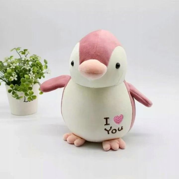 jucarie si patura cadou pinguin roz jucarie si patura cadou pinguin roz