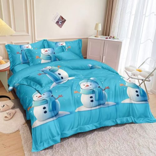 Lenjerie de Craciun Blue Snowman