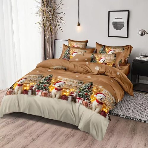 Lenjerie de Craciun Christmas White Puppy