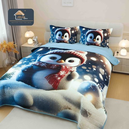 cuvertura 5D pinguin cu fular