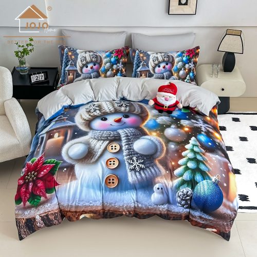 lenjerie de pat finet model de craciun om de zapada