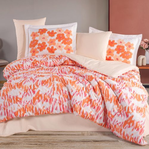 Lenjerie bumbac Poplin Penny - Mercan