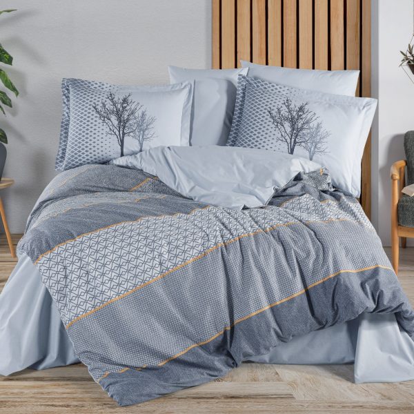 Lenjerie Poplin Tanya - Indigo