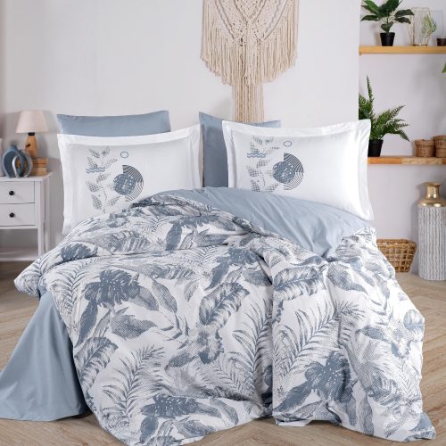 Lenjerie Bumbac Poplin Tiffany - Denim