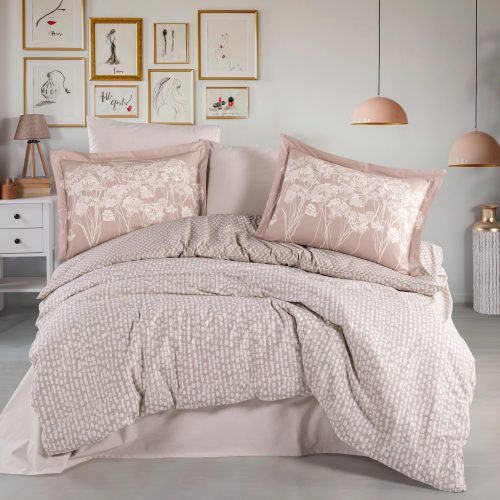 Lenjerie Poplin Velura - Latte