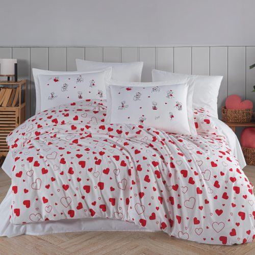 Lenjerie Bumbac Poplin Venus - Kırmızı