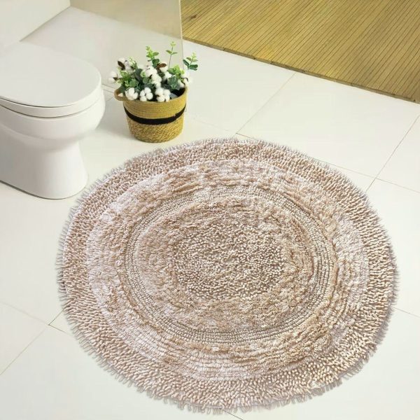 covor baie rotund bej