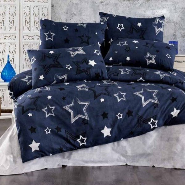 lenjerie bleumarin cu stelute mari