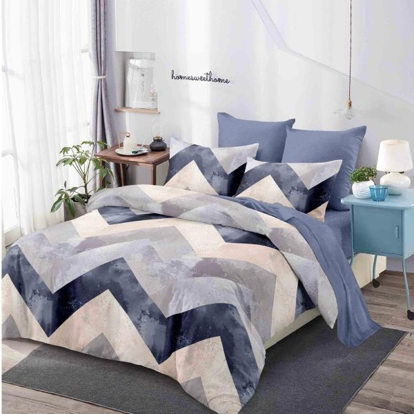 lenjerie crem mov zig zag