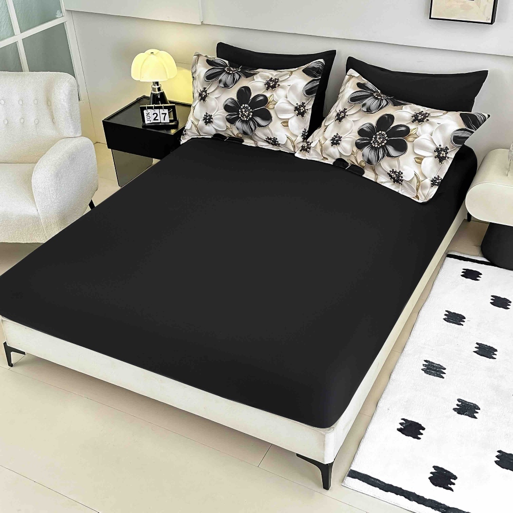 lenjerie de pat imprimare digitala 5d alba cu flori negre si albe (2) lenjerie de pat imprimare digitala 5d alba cu flori negre si albe (2)