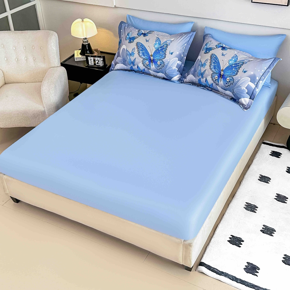 lenjerie de pat imprimare digitala 5d albastra cu fluturi (2) lenjerie de pat imprimare digitala 5d albastra cu fluturi (2)