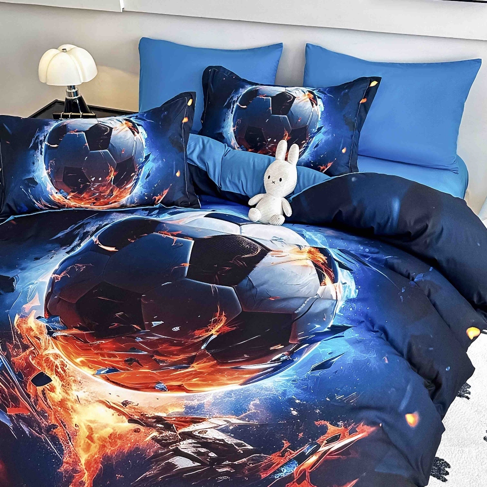 lenjerie de pat imprimare digitala 5d albastra cu minge de fotbal (1) lenjerie de pat imprimare digitala 5d albastra cu minge de fotbal (1)