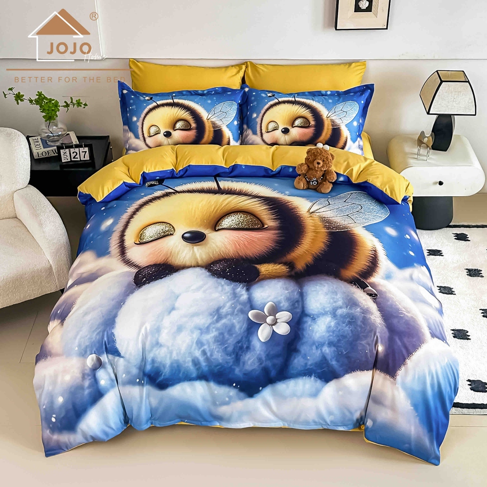 lenjerie de pat imprimare digitala 5d cu albinuta lenjerie de pat imprimare digitala 5d cu albinuta