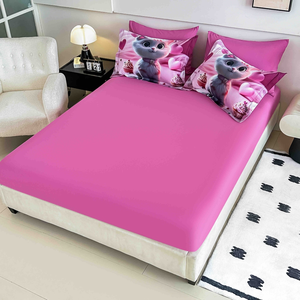 lenjerie de pat imprimare digitala 5d cu pisica roz (2) lenjerie de pat imprimare digitala 5d cu pisica roz (2)