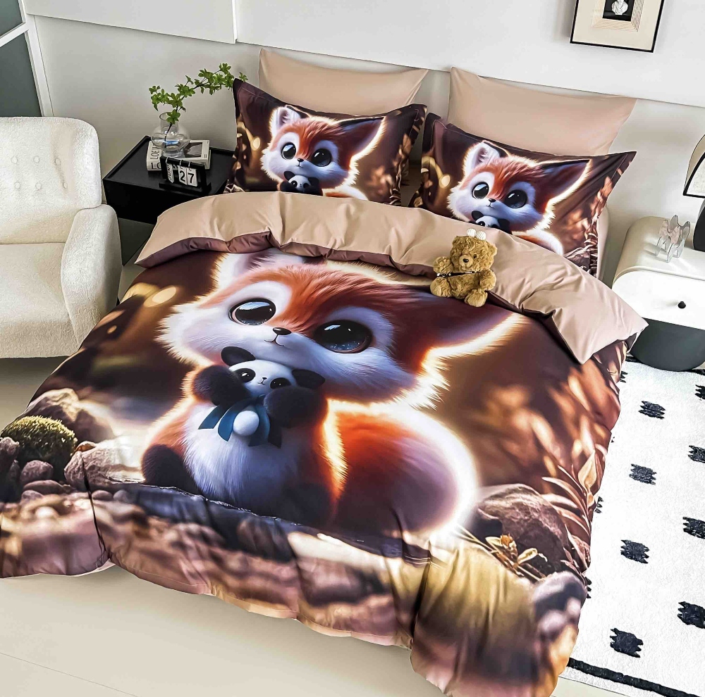 lenjerie de pat imprimare digitala 5d cu veverita lenjerie de pat imprimare digitala 5d cu veverita