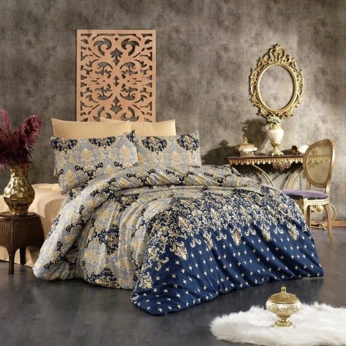 lenjerie galben bleumarin royal