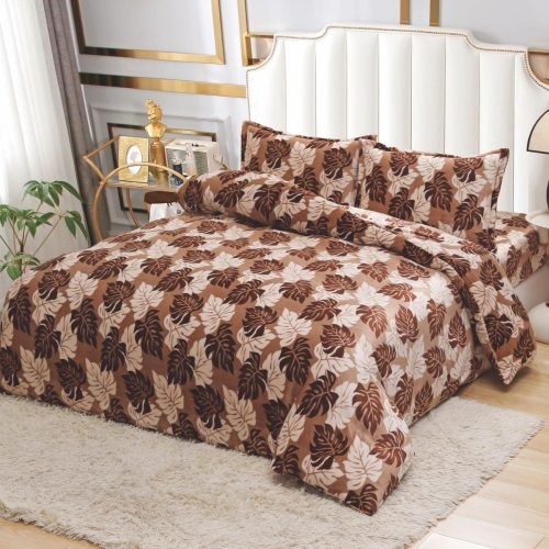 lenjerie maro cu frunze