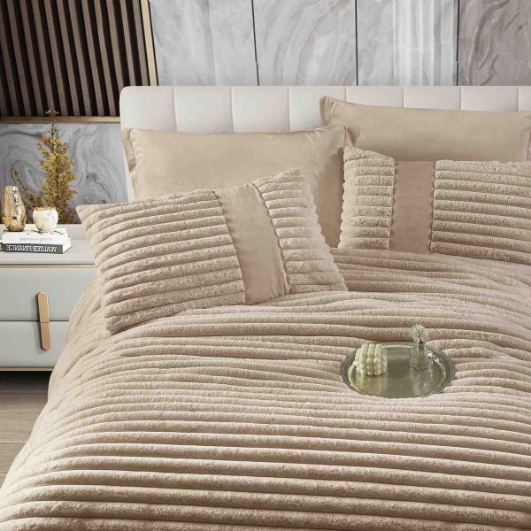 pilota 6 piese cu elastic bej material cocolino