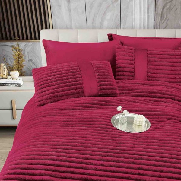 pilota 6 piese cu elastic grena material cocolino