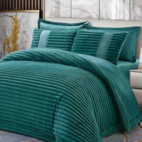 pilota 6 piese cu elastic verde inchis