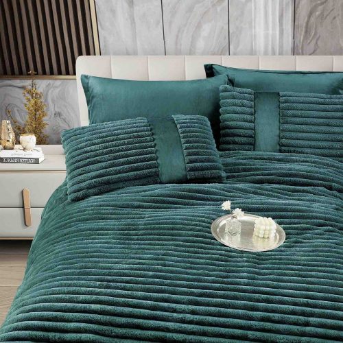 pilota 6 piese cu elastic verde inchis material cocolino