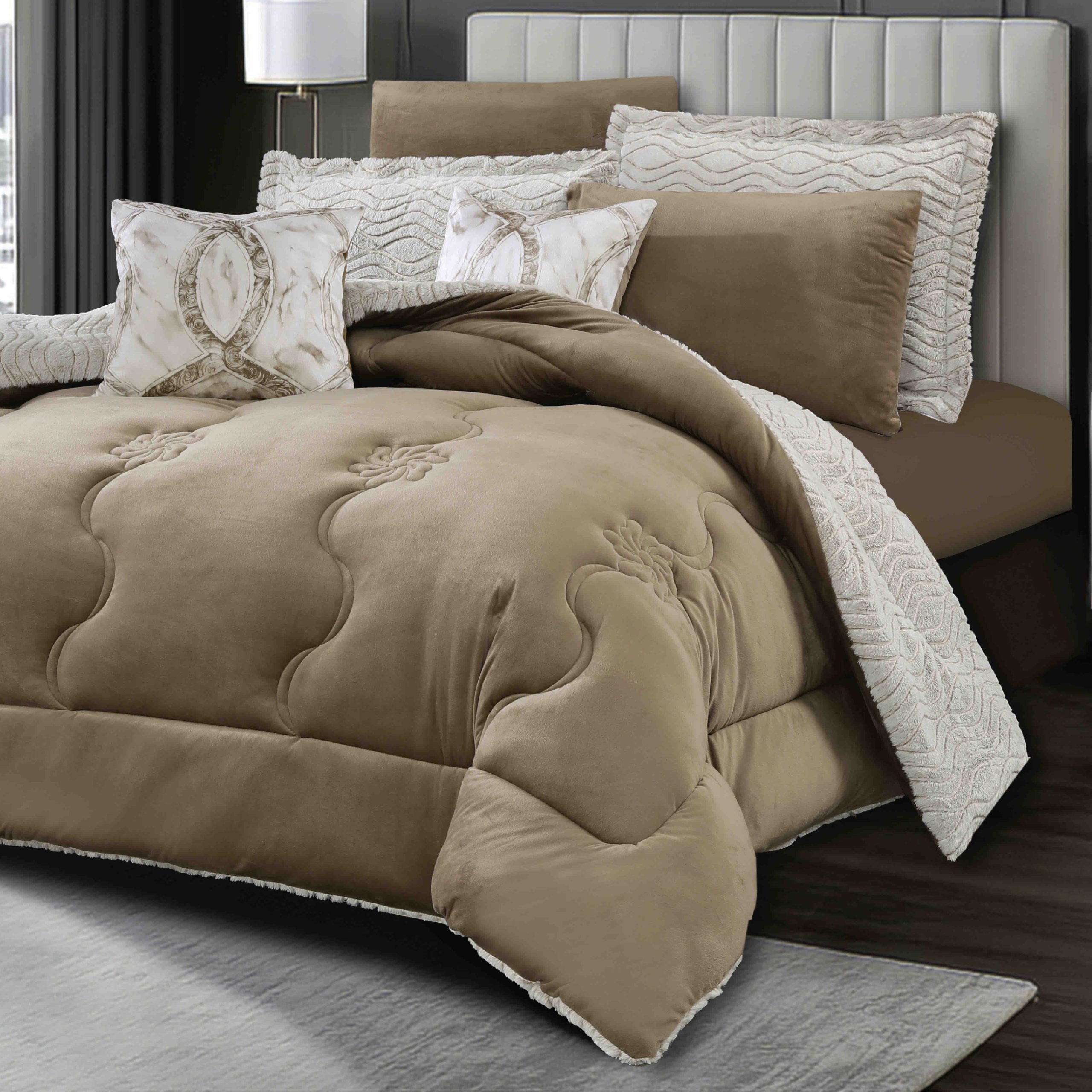 pilota cu 2 fete cocolino maro crem pilota cu 2 fete cocolino maro crem