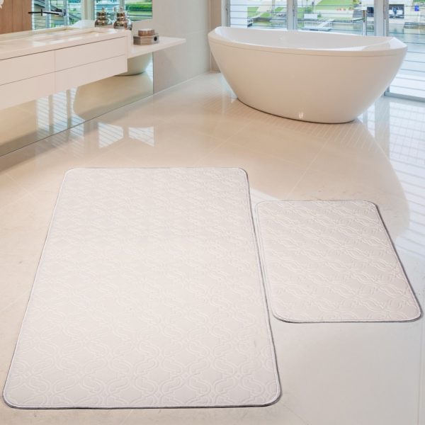 set 2 covorase emboss alb