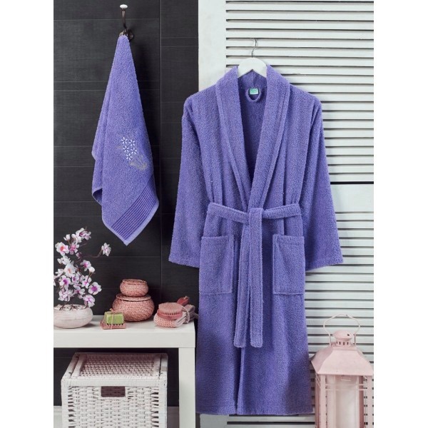 set halate si prosoape mov