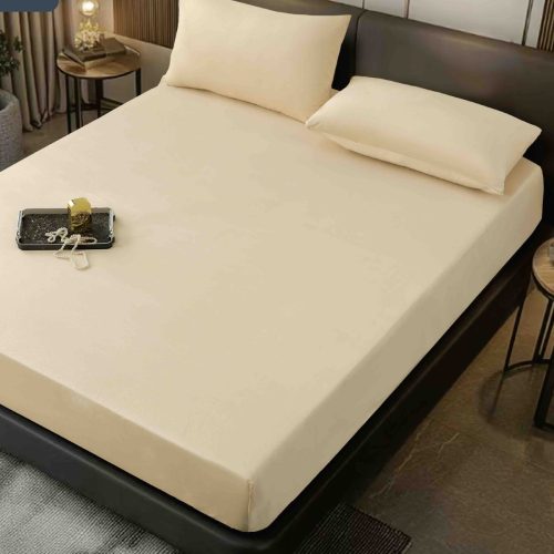 husa pat catifea crem