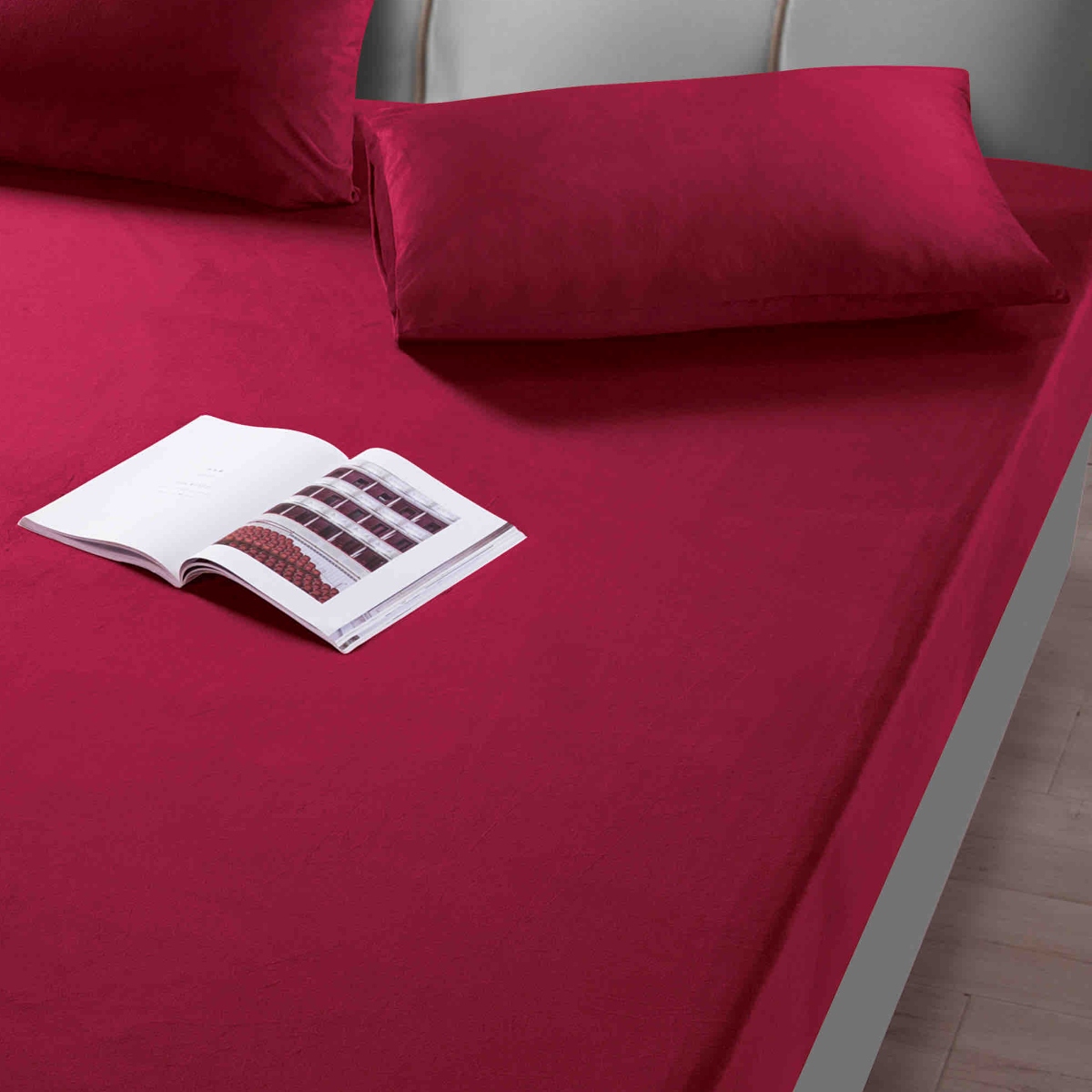 husa pat catifea grena 2 fete perna husa pat catifea grena 2 fete perna