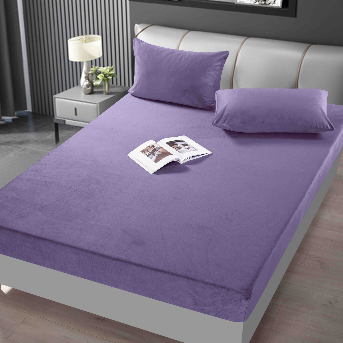 husa pat catifea mov husa pat catifea mov