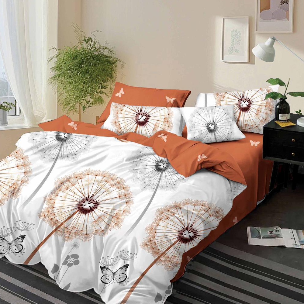 lenjerie finet gros pucioasa alb caramiziu cu papadii lenjerie finet gros pucioasa alb caramiziu cu papadii