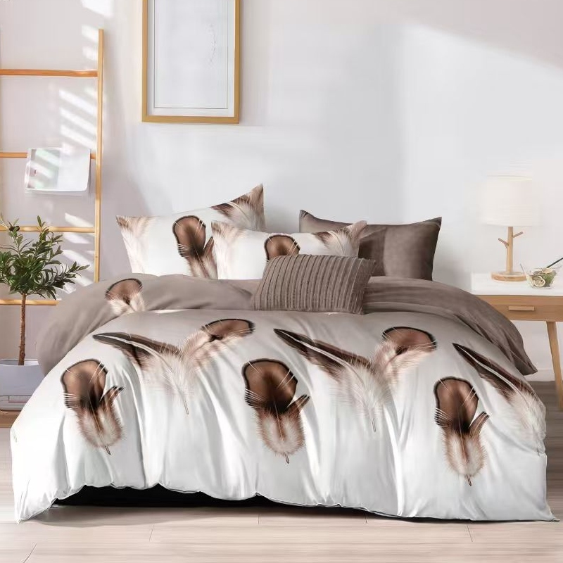 lenjerie finet gros pucioasa alb maro cu pene lenjerie finet gros pucioasa alb maro cu pene