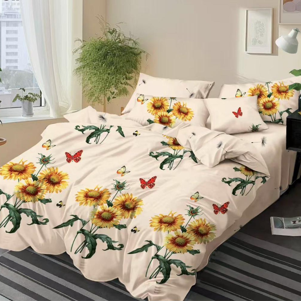 lenjerie finet gros pucioasa bej cu floarea soarelui si fluturi lenjerie finet gros pucioasa bej cu floarea soarelui si fluturi