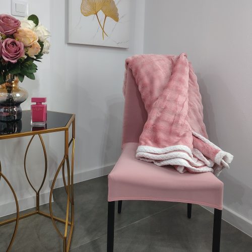 patura cocolino cu bordura roz