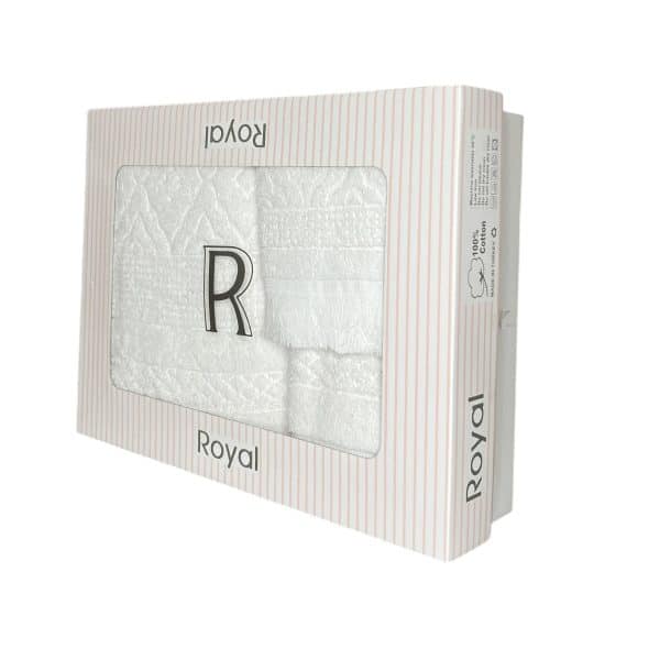 set prosoape royal - 3 piese - alb