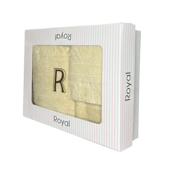 set prosoape royal - 3 piese - bej