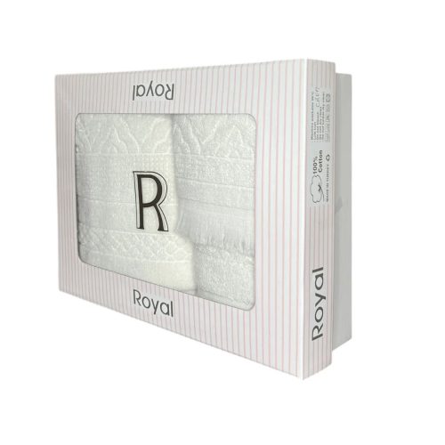 set prosoape royal - 3 piese - crem