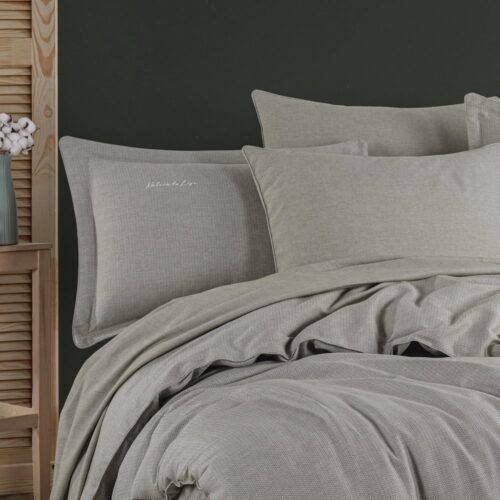 Set de husă de pilotă dublă vopsită în fire yesil (verde) - perne