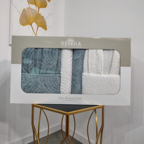 Set halate baie 6 piese roz alb si vernil