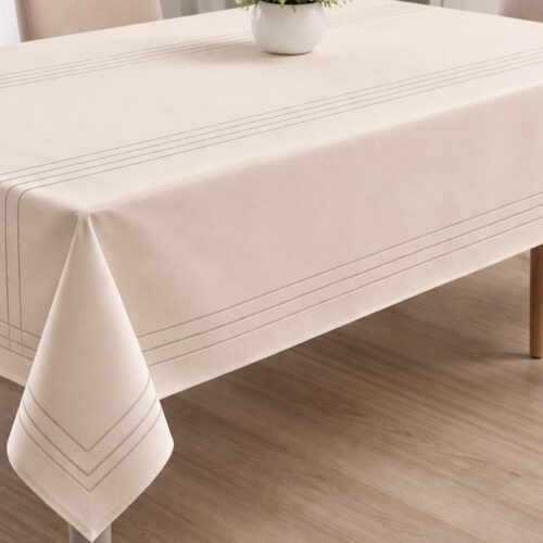 fata de masa classy bej aproape