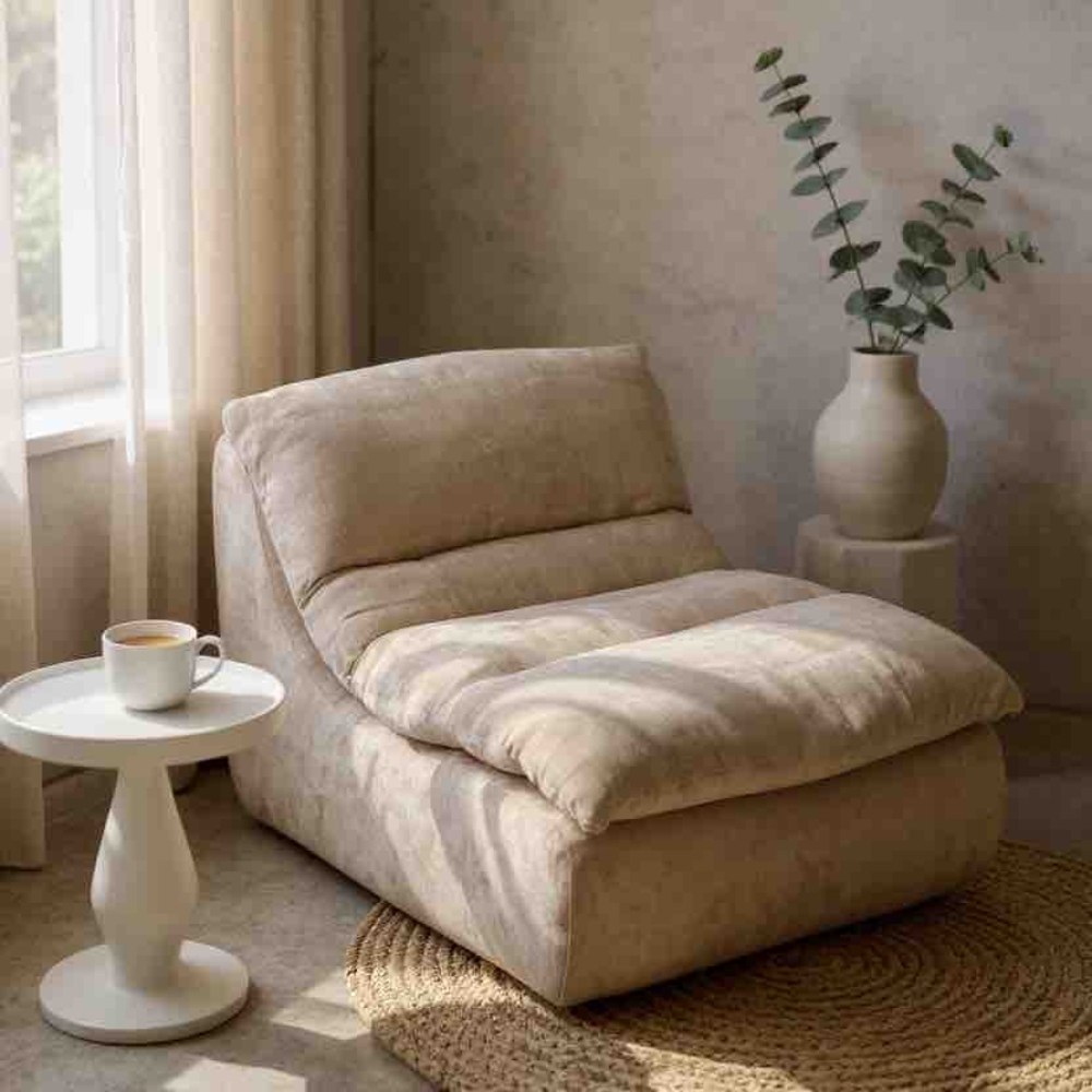 fotoliu din spuma cu memorie model uni bej fotoliu din spuma cu memorie model uni bej