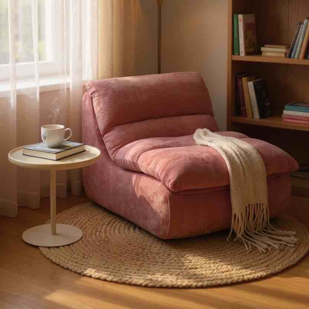 fotoliu din spuma cu memorie model uni roz (3) fotoliu din spuma cu memorie model uni roz (3)