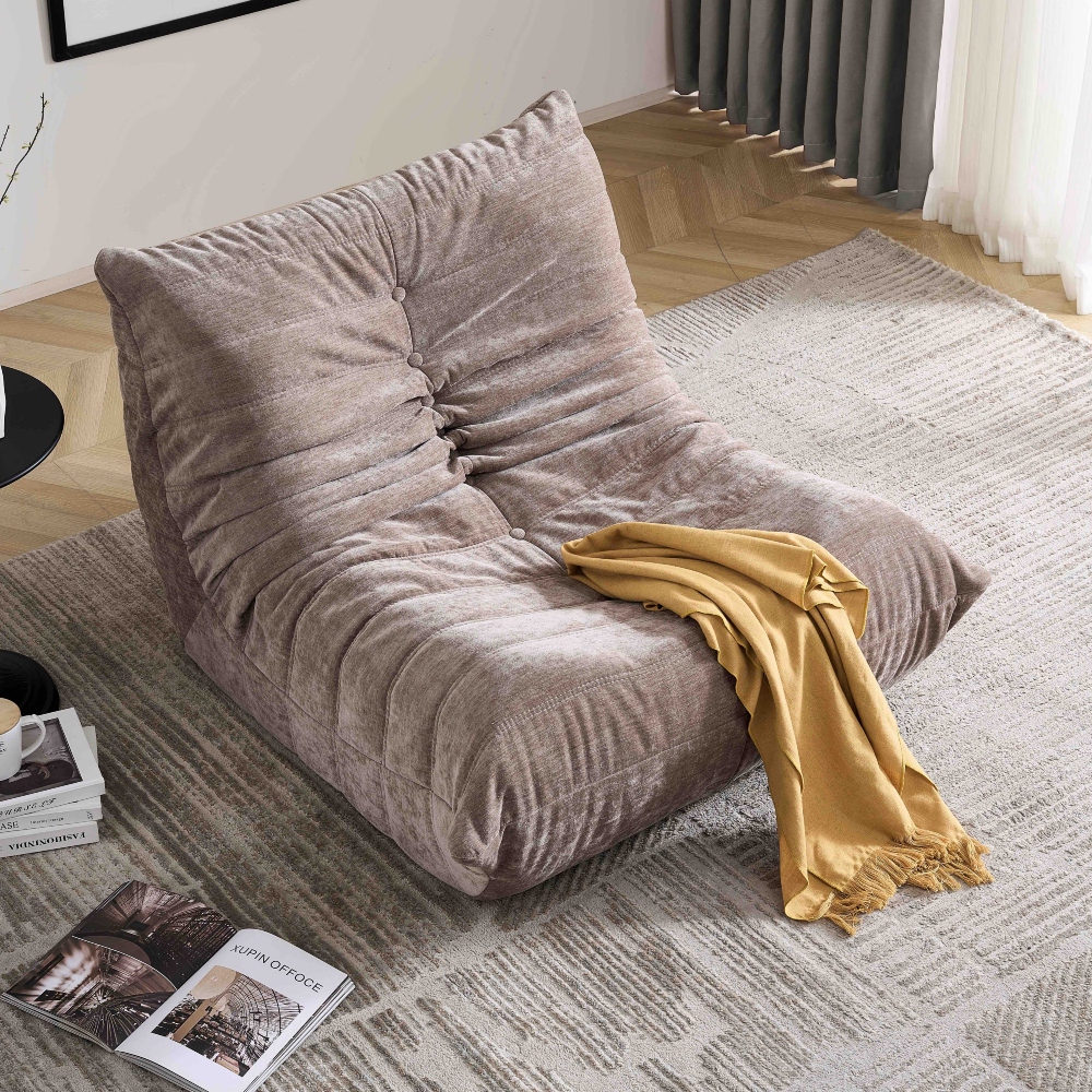 fotoliu din spuma cu memorie uni bej (1) fotoliu din spuma cu memorie uni bej