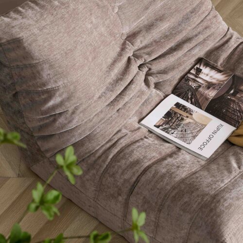 fotoliu din spuma cu memorie uni bej