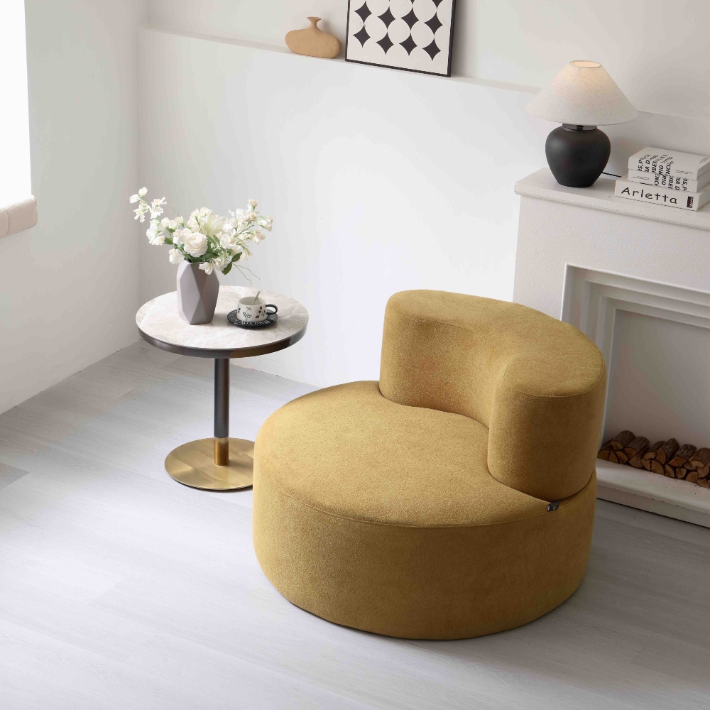 fotoliu rotund din spuma cu memorie bej fotoliu rotund din spuma cu memorie bej