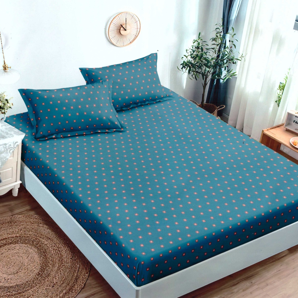 husa de pat finet albastra cu floricele husa de pat finet albastra cu floricele